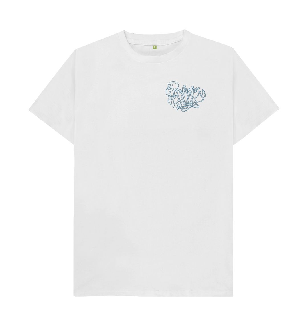 White The Crab Earth Society Mens Tee (Organic Cotton)
