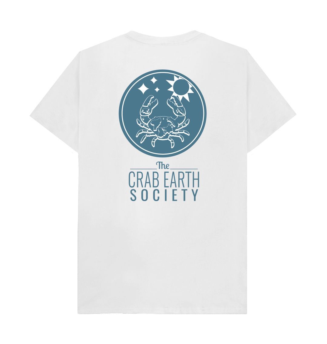 White The Crab Earth Society Mens Tee